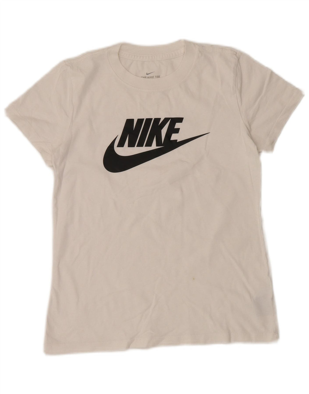 Γυναικείο γραφικό μπλουζάκι NIKE Top UK 6 XS Λευκό βαμβακερό