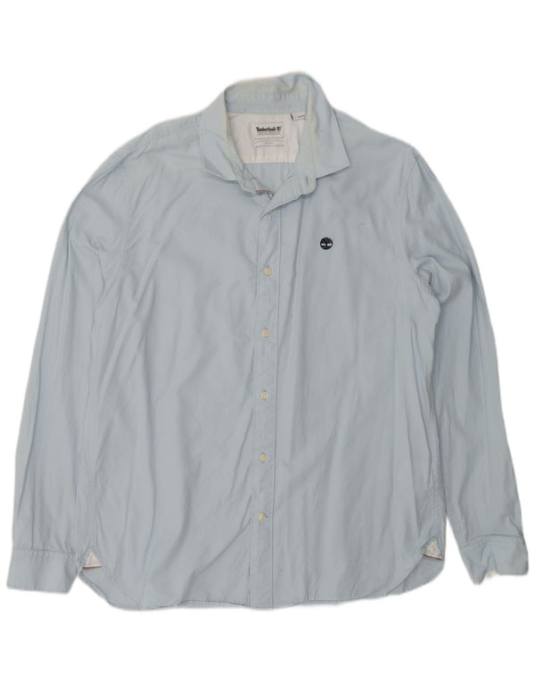 Ανδρικό πουκάμισο Timberland Slim Fit XL Μπλε βαμβακερό