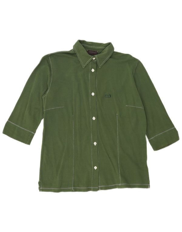 Sergio Tacchini Γυναικείο πουκάμισο 3/4 Μπλούζα UK 16 Large Green