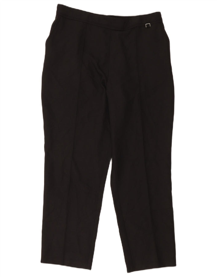 Marks & Spencer Γυναικείο Cropped Παντελόνι UK 14 Large W34 L24 Black Polyester