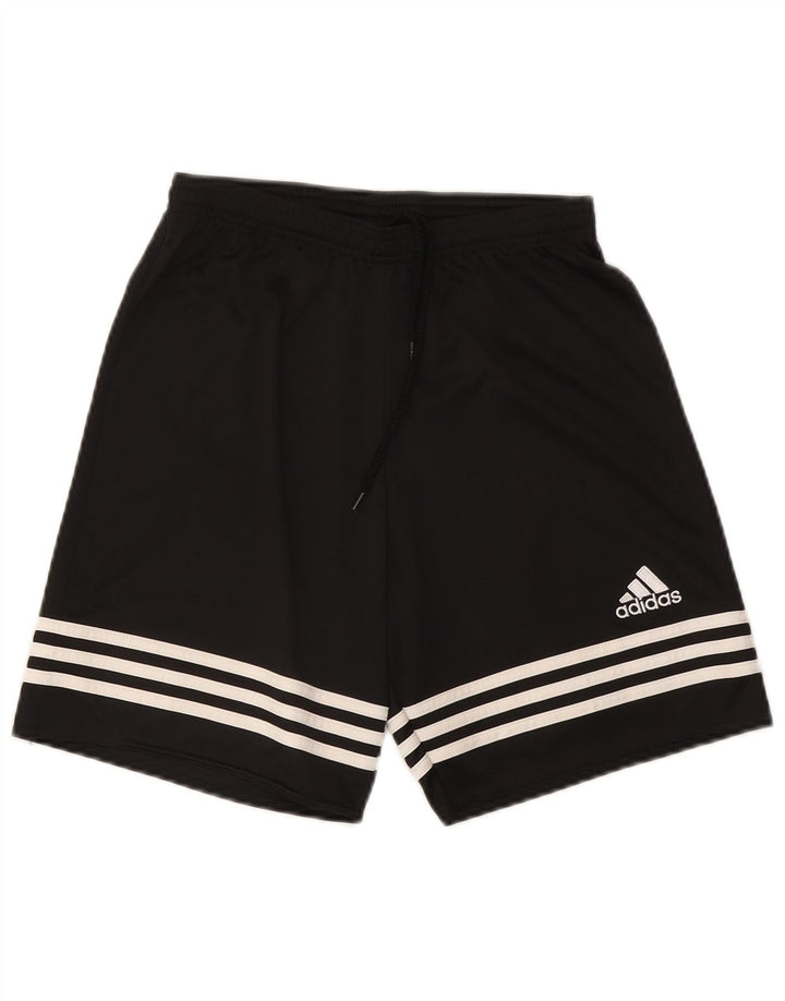 Ανδρικό αθλητικό σορτς Adidas Climalite από μικρό μαύρο πολυεστέρα