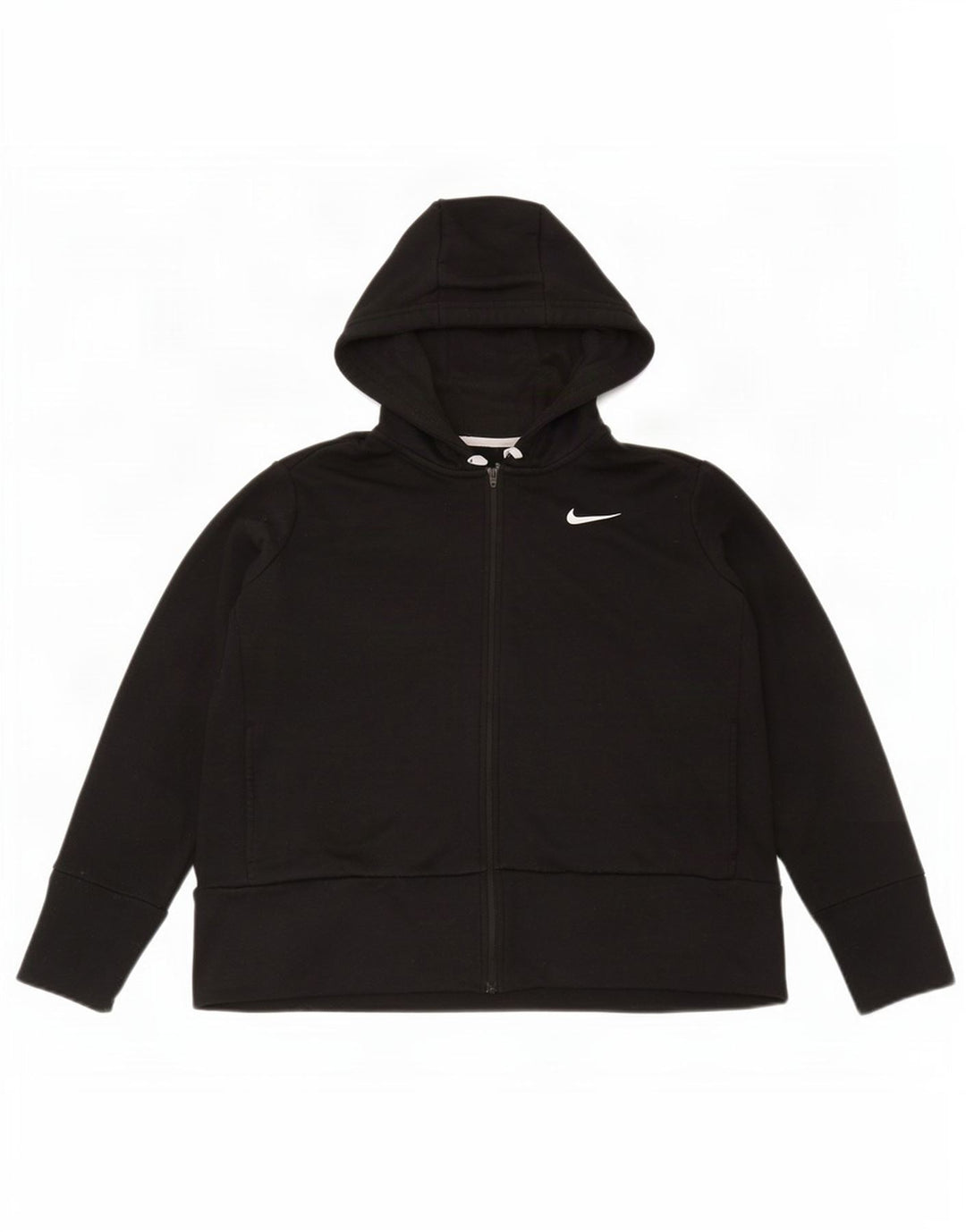 Γυναικείο πουλόβερ Nike Dri Fit Zip Hoodie UK 16 μεγάλο μαύρο πολυεστέρα