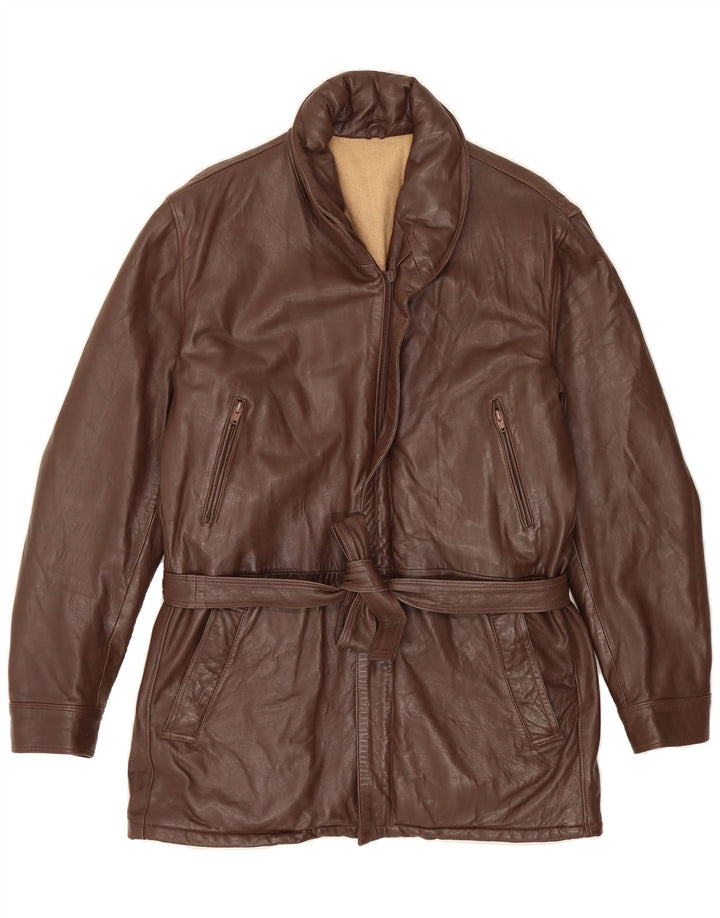 VINTAGE Womens Utility Jacket IT 52 2XL Brown Vintage Vintage and Second-Hand Vintage from Messina Hembry 