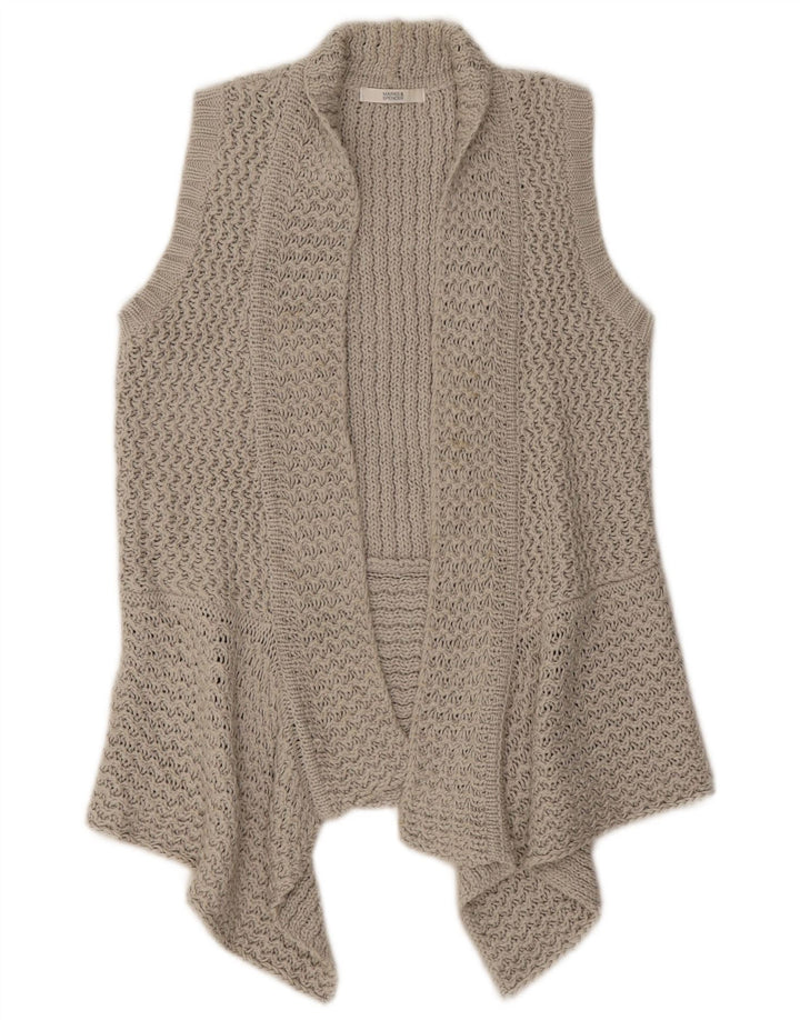 Marks & Spencer Γυναικείο αμάνικο ανοιχτό πουλόβερ UK 10 Small Grey
