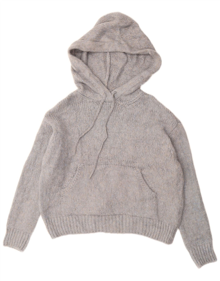 Γυναικείο πουλόβερ με κουκούλα ZARA UK 10 Small Blue Flecked