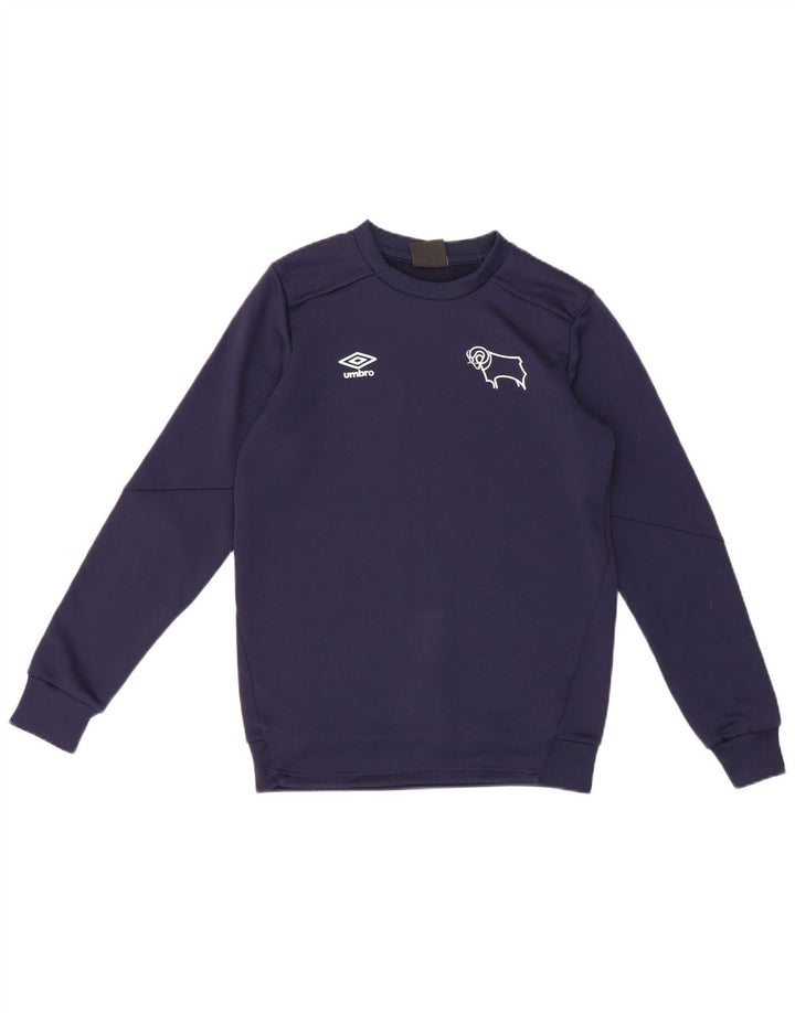 Γραφικό φούτερ Umbro Boys Jumper 13-14 ετών XL Navy Blue Polyester