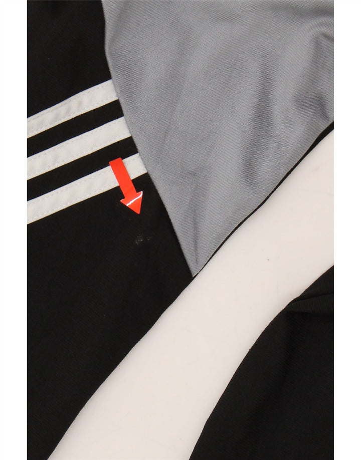 ADIDAS Mens Tracksuit Top Jacket XS Black Colourblock Polyester Vintage Adidas and Second-Hand Adidas from Messina Hembry 