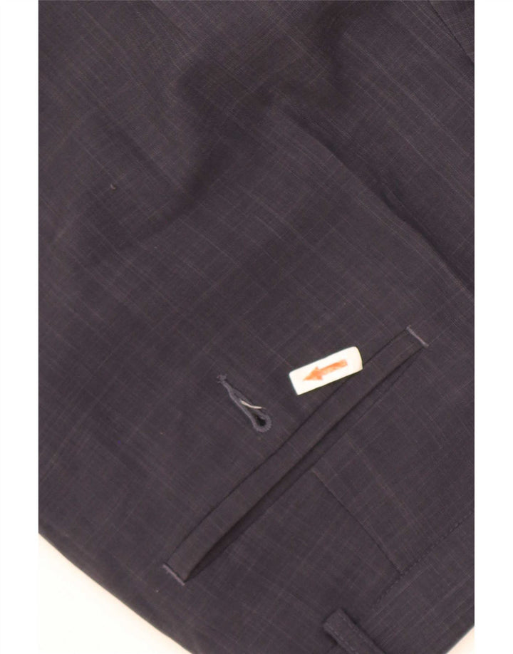 Ανδρικό ίσιο παντελόνι Marks & Spencer W38 L33 Navy Blue Polyester