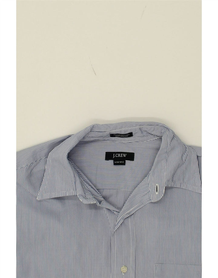 J. CREW Mens Shirt Size 14 1/2 Small Blue Pinstripe Vintage J. Crew and Second-Hand J. Crew from Messina Hembry 