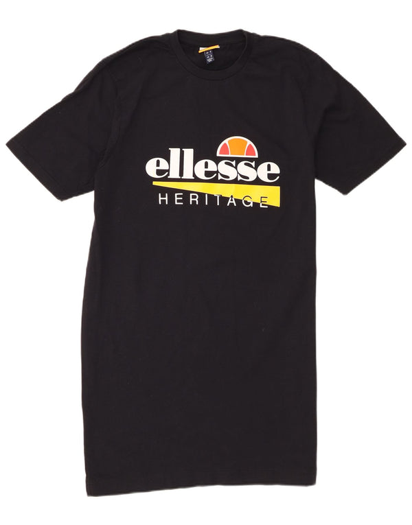 Γυναικείο μπλουζάκι Ellesse Heritage Graphic UK 8 Small Black
