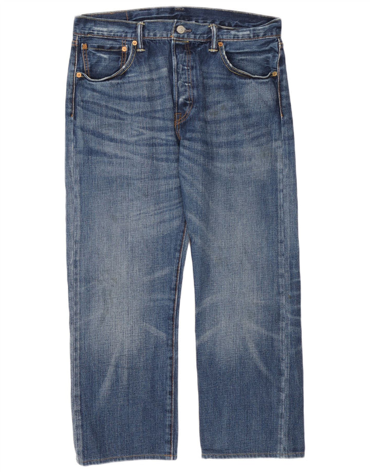 Levi's Mens 501 Cropped Jeans W34 L25 Blue