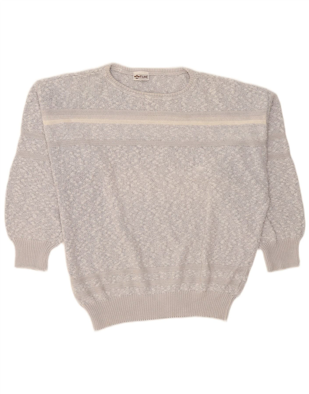 Ανδρικό πουλόβερ Fiume Loose Fit Crew Neck Jumper IT 50 Medium Grey Flecked