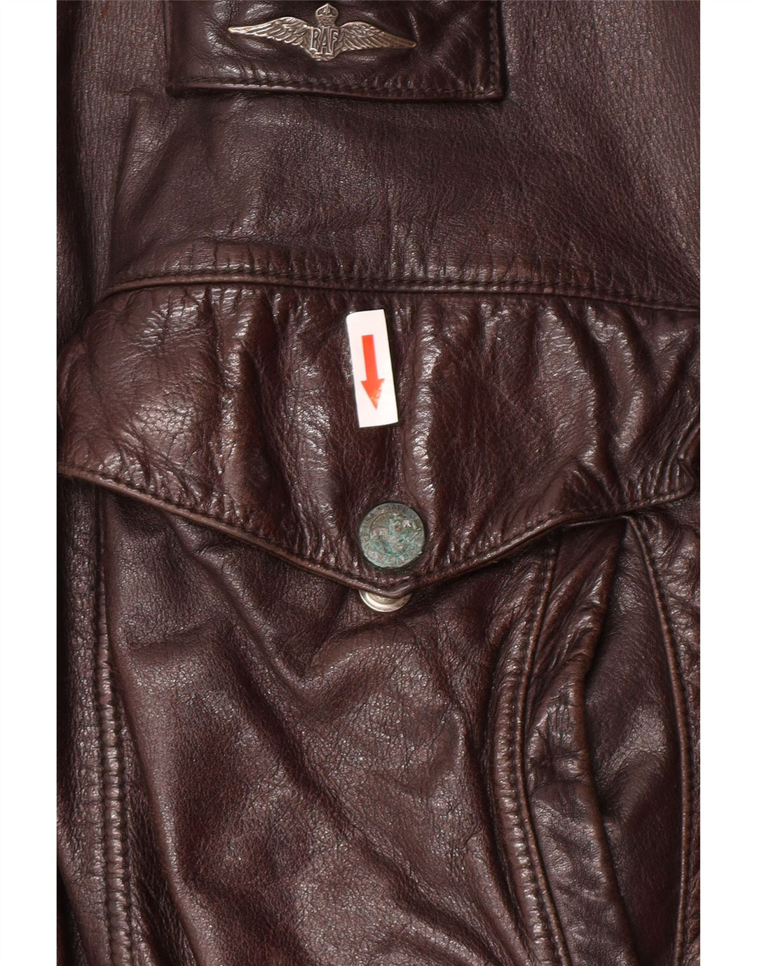 Vintage Ανδρικό Δερμάτινο Μπουφάν UK 40 Large Brown Δερμάτινο