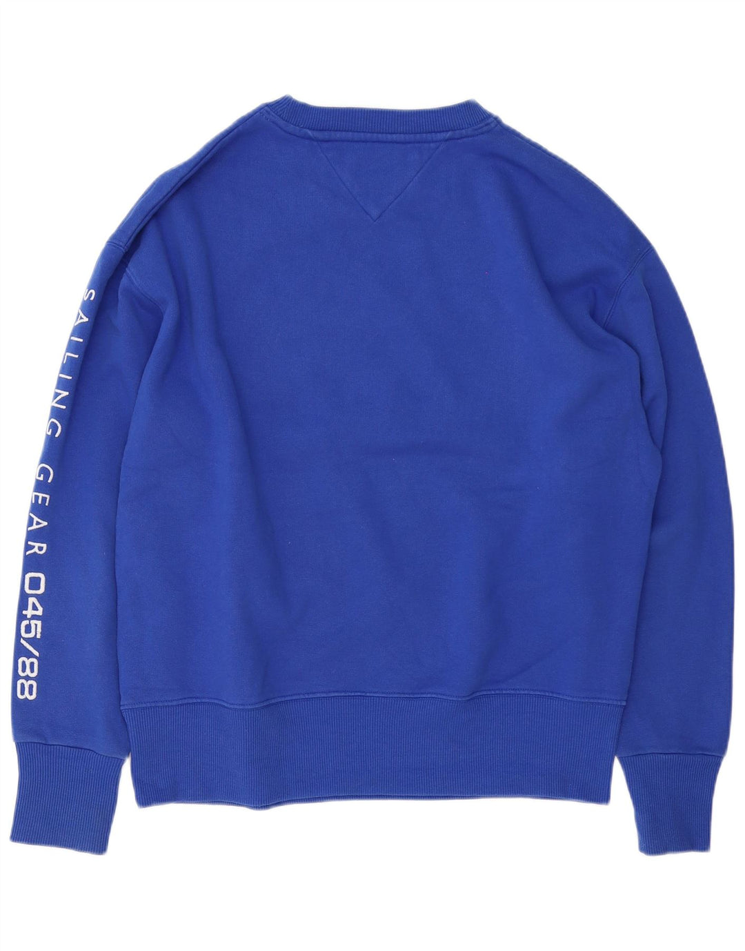 Γραφικό ανδρικό φούτερ Tommy Hilfiger Jumper μεγάλο μπλε βαμβακερό