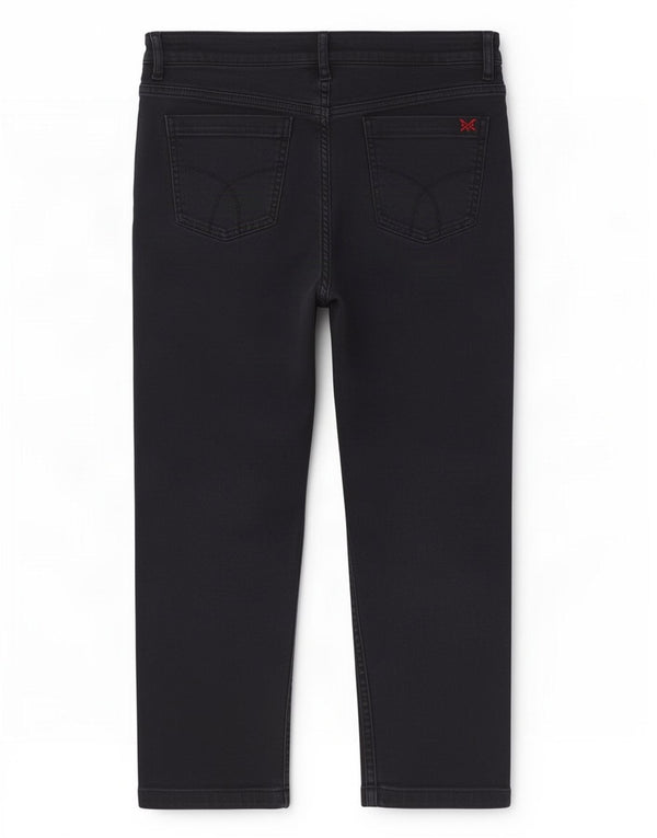 Crew Clothing Γυναικεία Cropped Jeans UK 16 Large W34 L24 Navy Blue Cotton