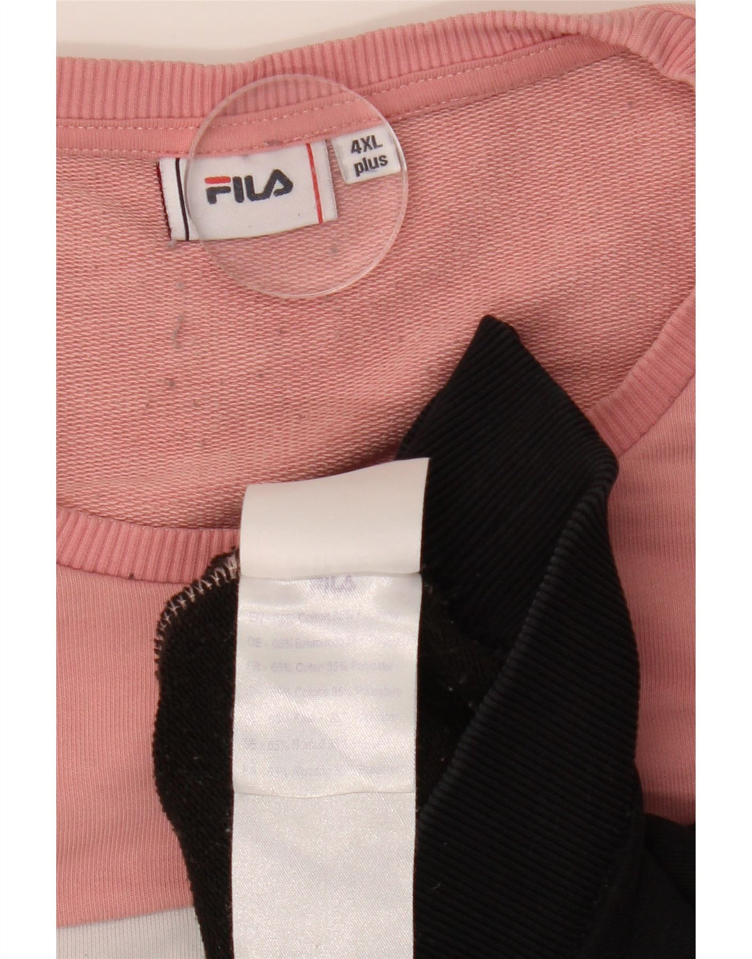 Γυναικείο γραφικό φούτερ FILA Jumper UK 24 4XL Pink Colourblock Βαμβακερό