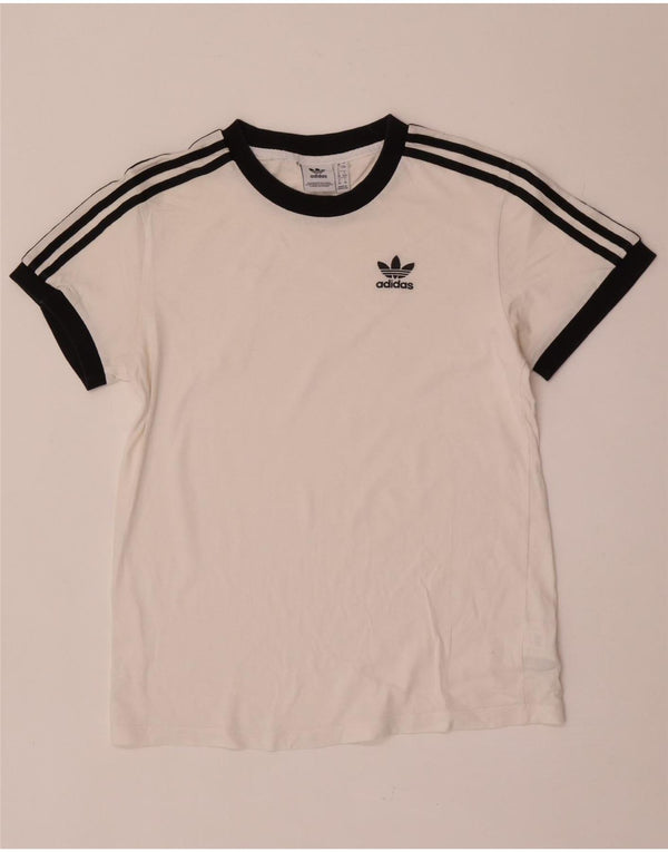 Γυναικείο T-Shirt Adidas Top UK 4 XS Λευκό βαμβακερό