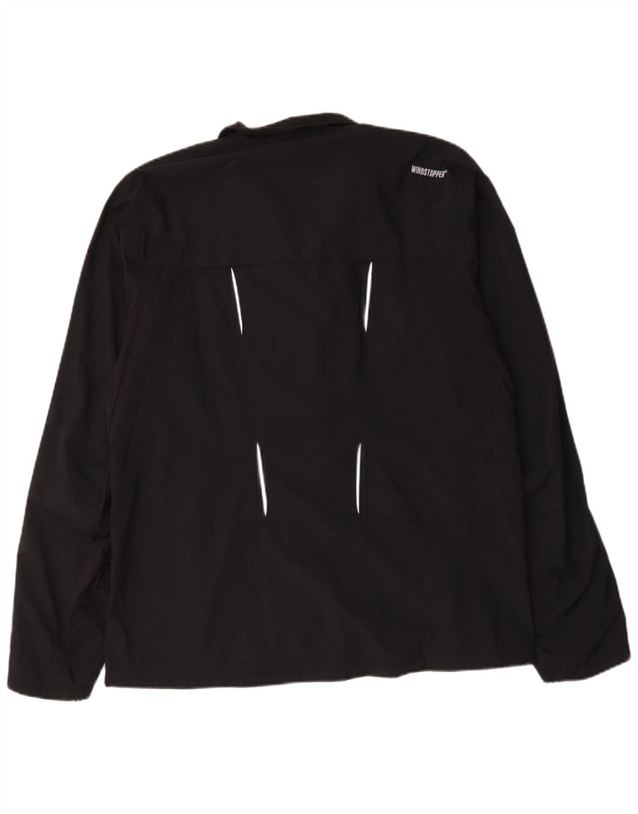 ADIDAS Mens Clima Proof Rain Jacket UK 40 Large Black Polyester