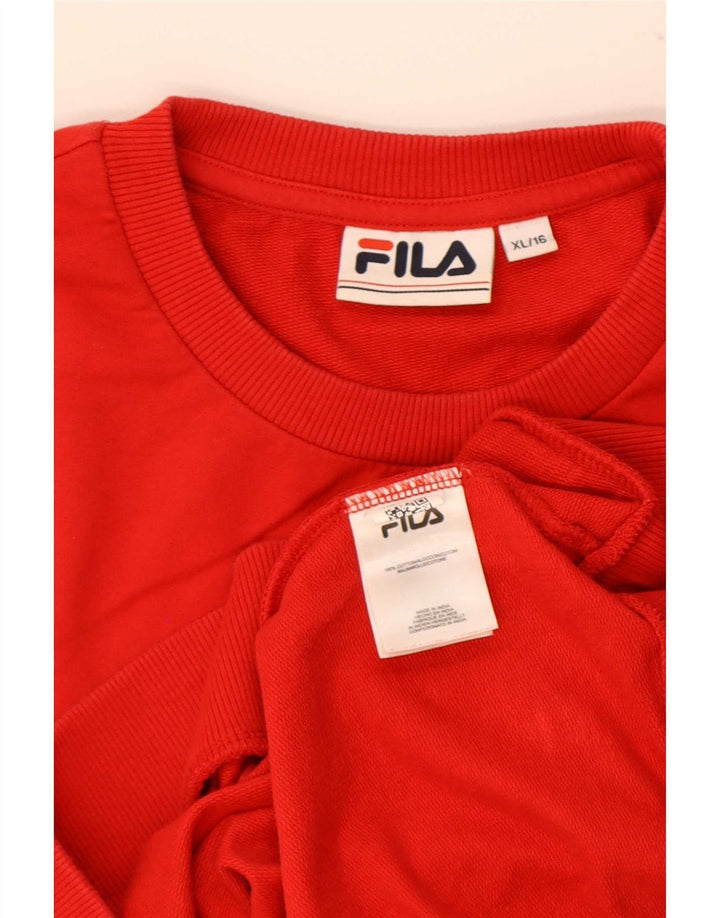 Fila Γυναικείο Φούτερ Jumper UK 18 XL Κόκκινο βαμβακερό