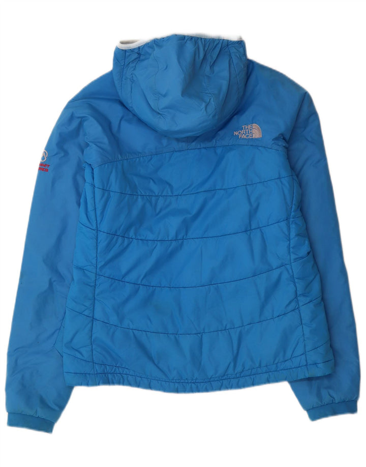 The North Face γυναικείο μπουφάν με κουκούλα UK 12 Medium Blue Nylon