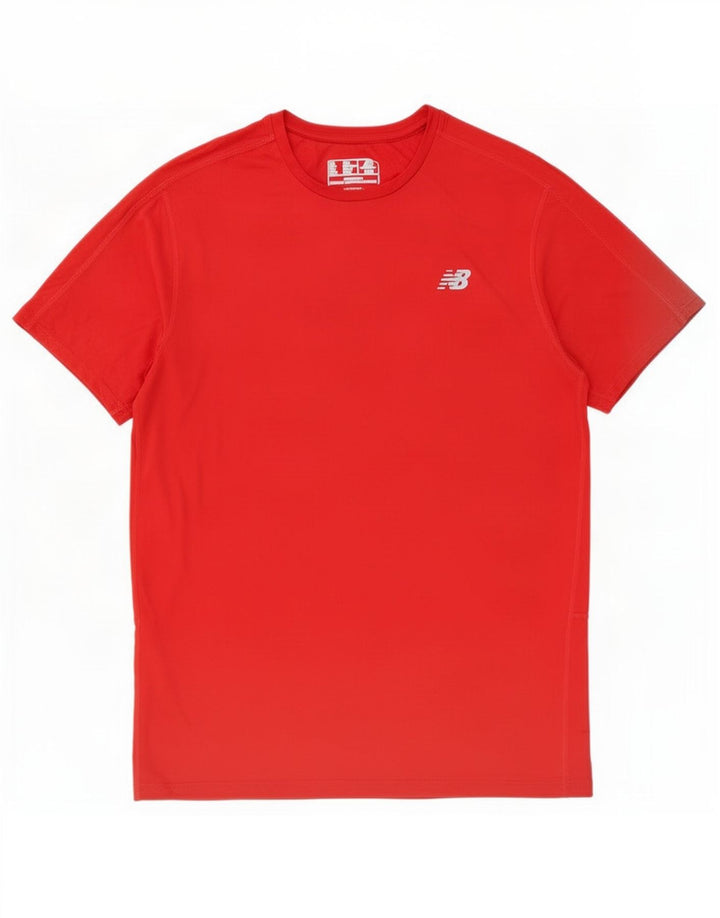 Ανδρικό T-Shirt New Balance Top Large Red Polyester
