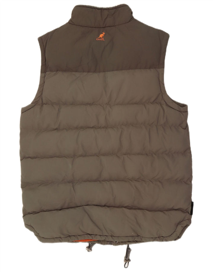 Kangol Mens Sherpa με επένδυση Gilet UK 36 Small Grey Colourblock Nylon