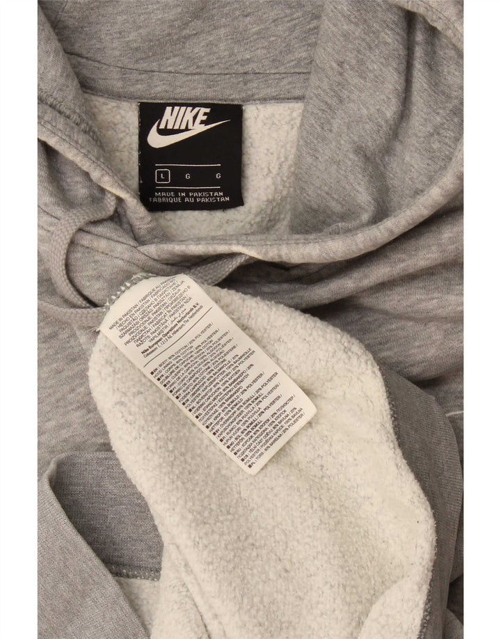 Ανδρικό φούτερ Nike, βαμβακερό μεγάλο γκρι χρώμα