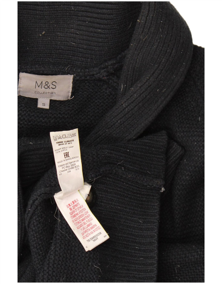 Ανδρικό πουλόβερ ζακέτα Marks & Spencer Small Navy Blue Ακρυλικό