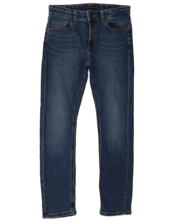 Tommy Hilfiger Boys Slim Jeans 11-12 ετών W28 L26 Μπλε βαμβακερό
