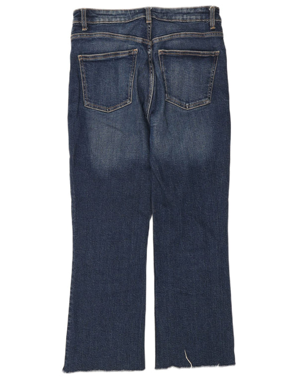 Zara Γυναικείο Ψηλό Cropped Τζιν EU 36 XS W26 L25 Blue