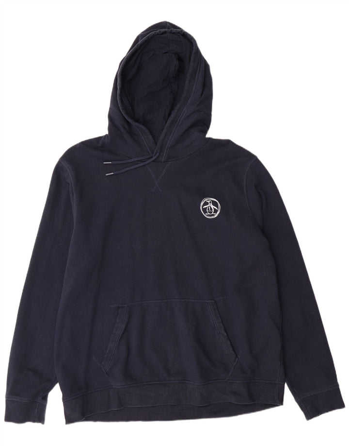 PENGUIN Ανδρικό Hoodie Jumper XL Navy Blue Cotton