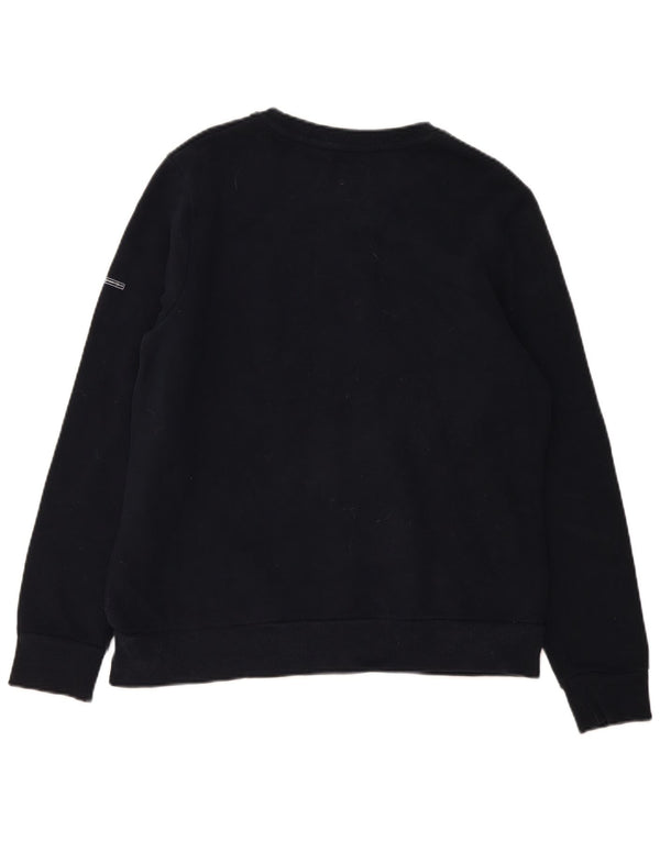 Γυναικεία γραφική φούτερ Superdry Jumper UK 16 Large Black Cotton