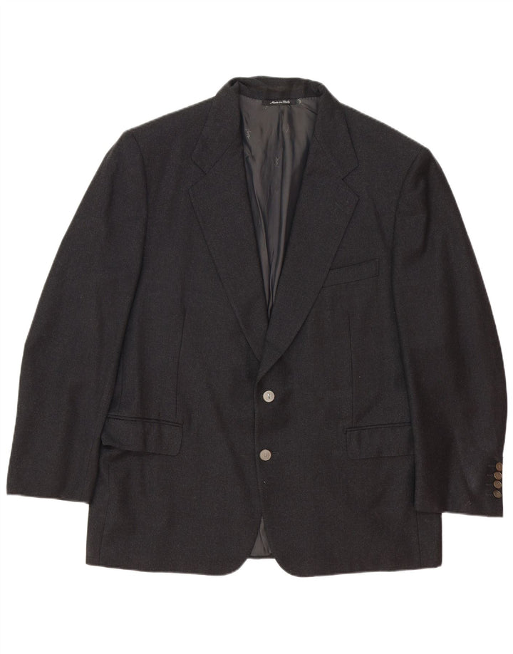 Yves Saint Laurent Ανδρικό σακάκι 2 κουμπιών IT 56 3XL Gray Wool Classic