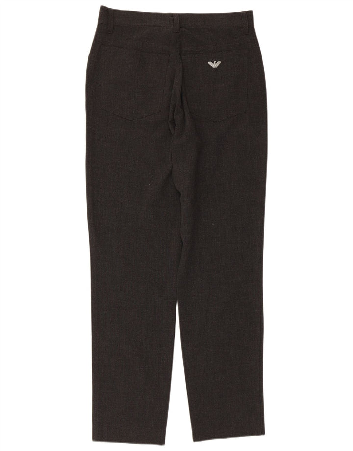 ARMANI Γυναικείο Tapered Casual Παντελόνι W28 L28 Γκρι Πολυεστέρας