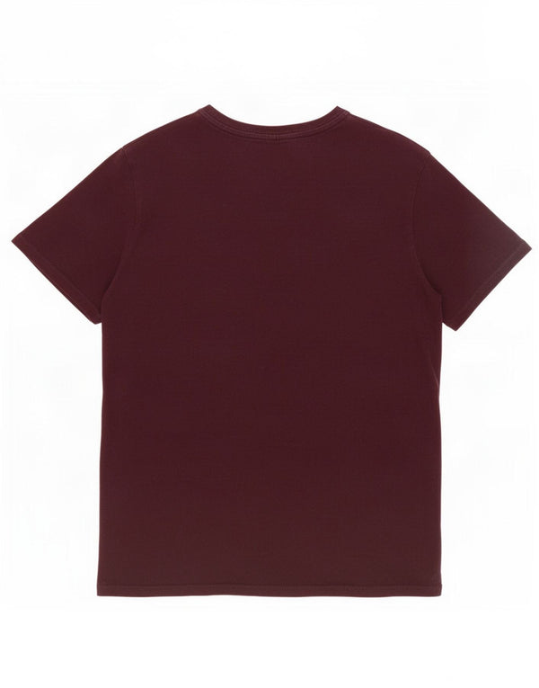 Fred Perry Ανδρικό T-Shirt Top XL Βουργουνδί Βαμβακερό