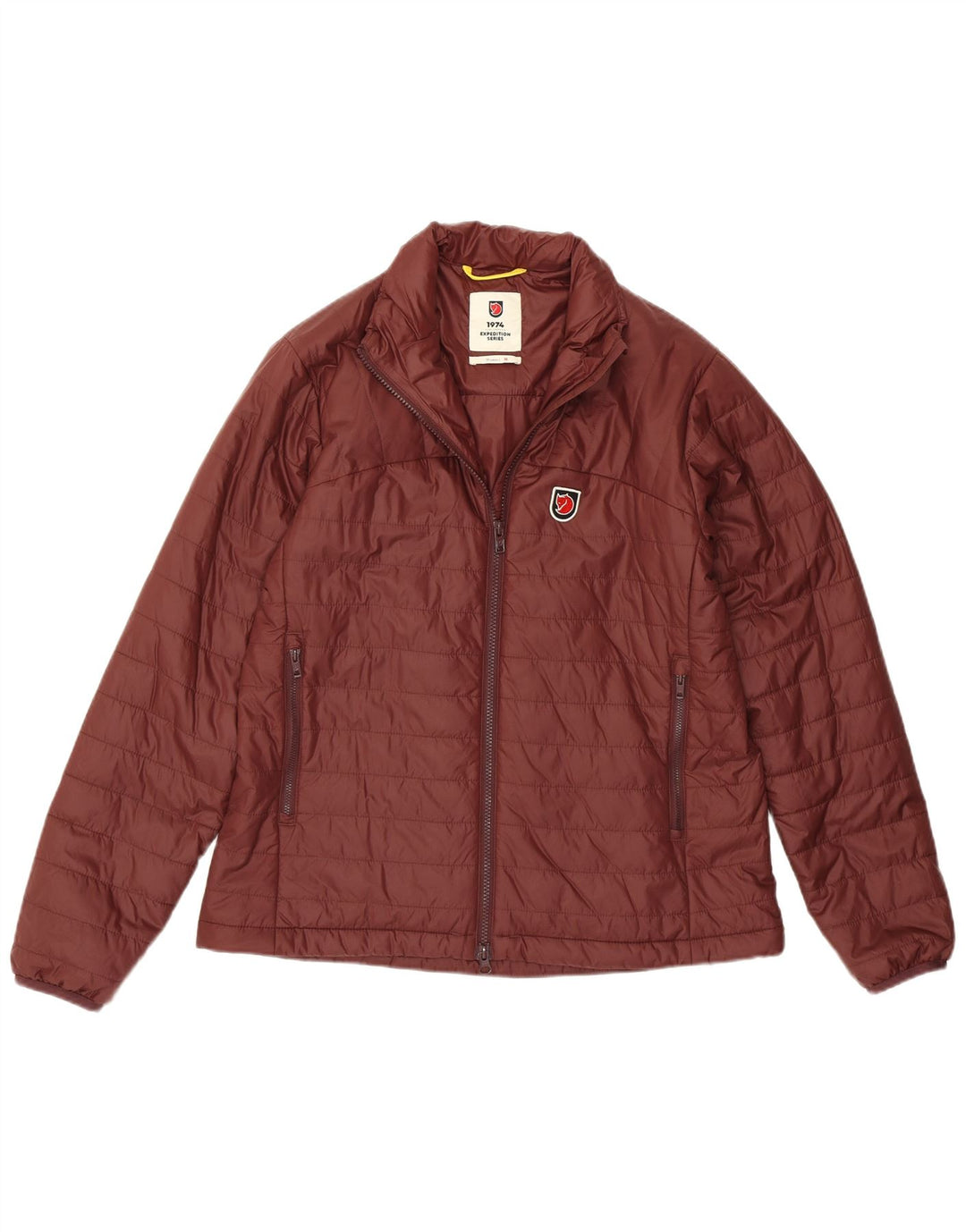 Fjall Raven Γυναικείο μπουφάν με επένδυση UK 14 Medium Burgundy Polyamide