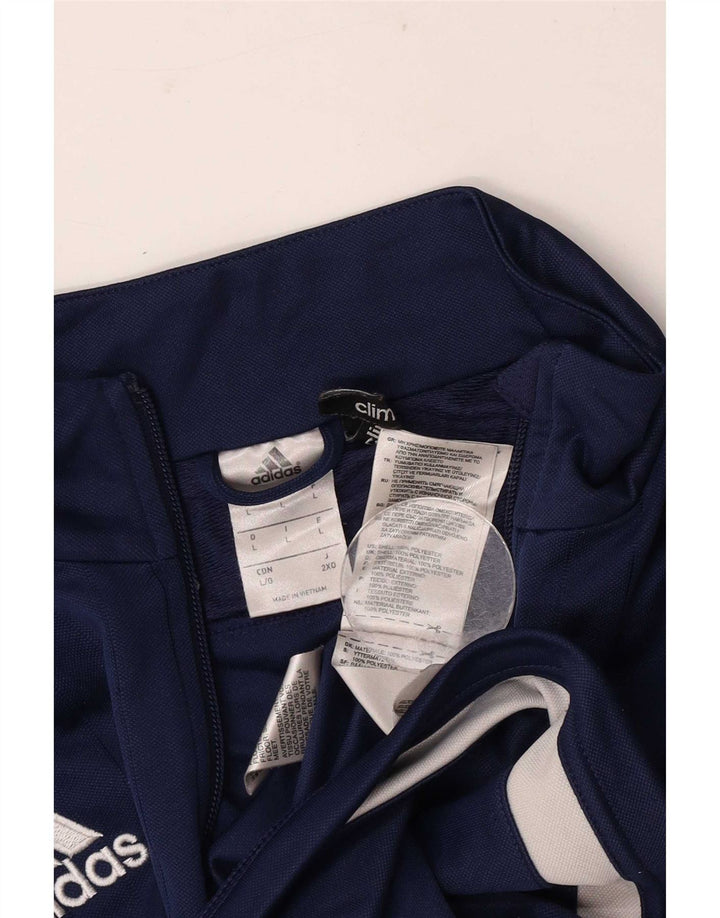 Ανδρική φόρμα Adidas Climalite Top Jacket Large Navy Blue Polyester