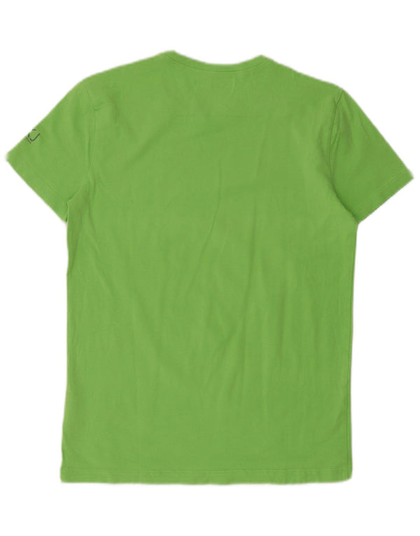 Calvin Klein Jeans Γυναικείο T-Shirt Top UK 14 Μεγάλο πράσινο βαμβακερό