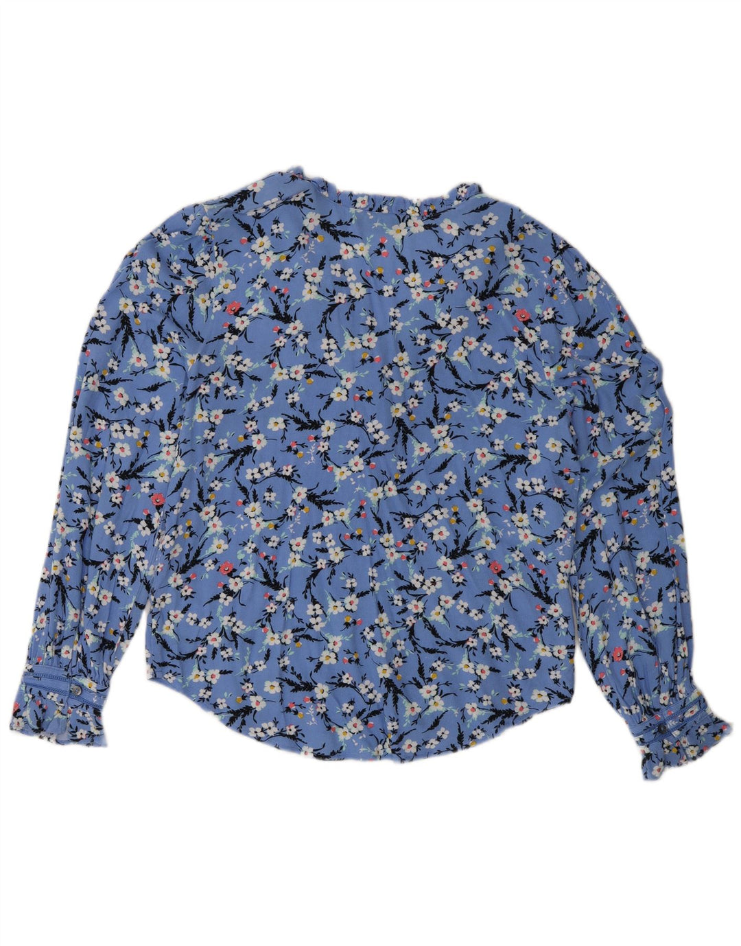 Marks & Spencer Γυναικείο πουκάμισο Oversized Μπλούζα UK 8 Small Blue Floral