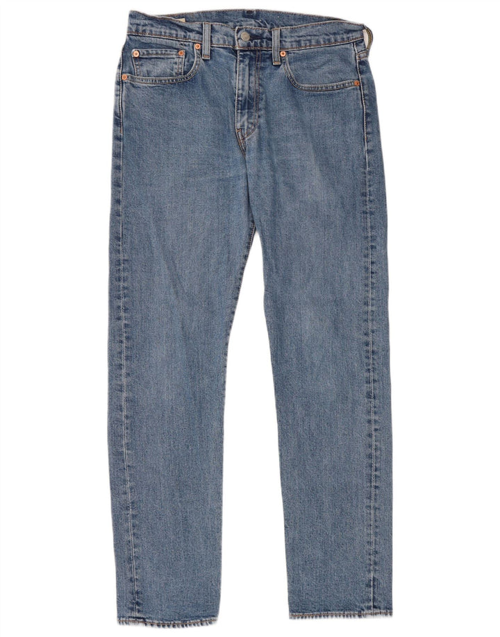 Levi's Mens 502 Straight Jeans W32 L32 Blue Cotton