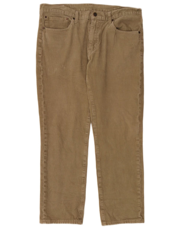 Levi's Mens 511 Slim Corduroy Παντελόνι W36 L30 Χακί Βαμβακερό