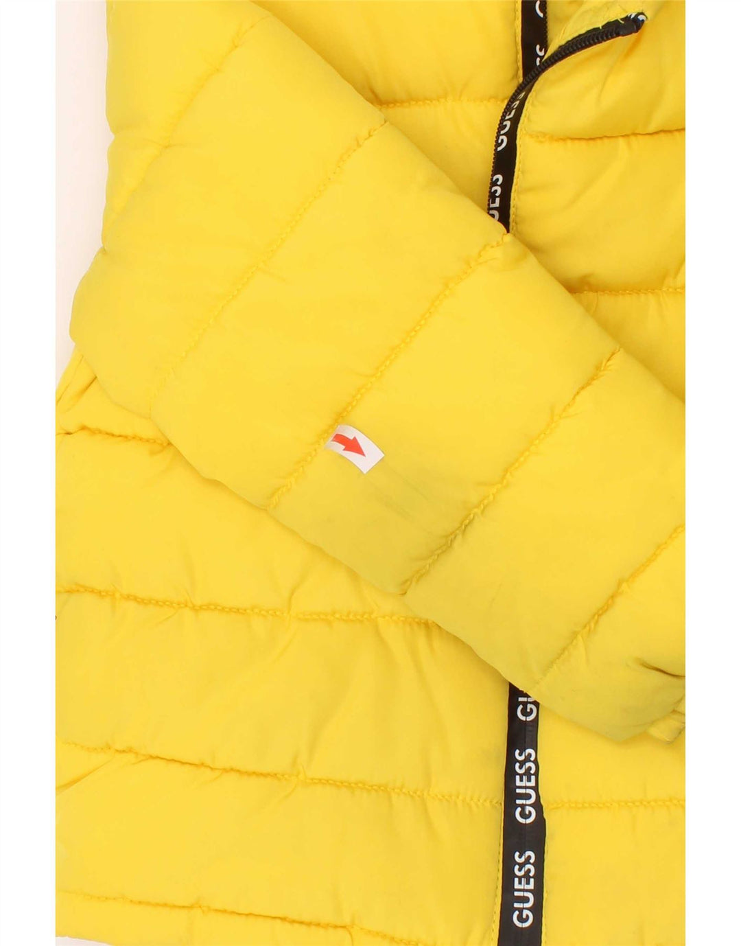 Guess Boys Graphic Hooded Jacket 3-4 Years Yellow Polyester