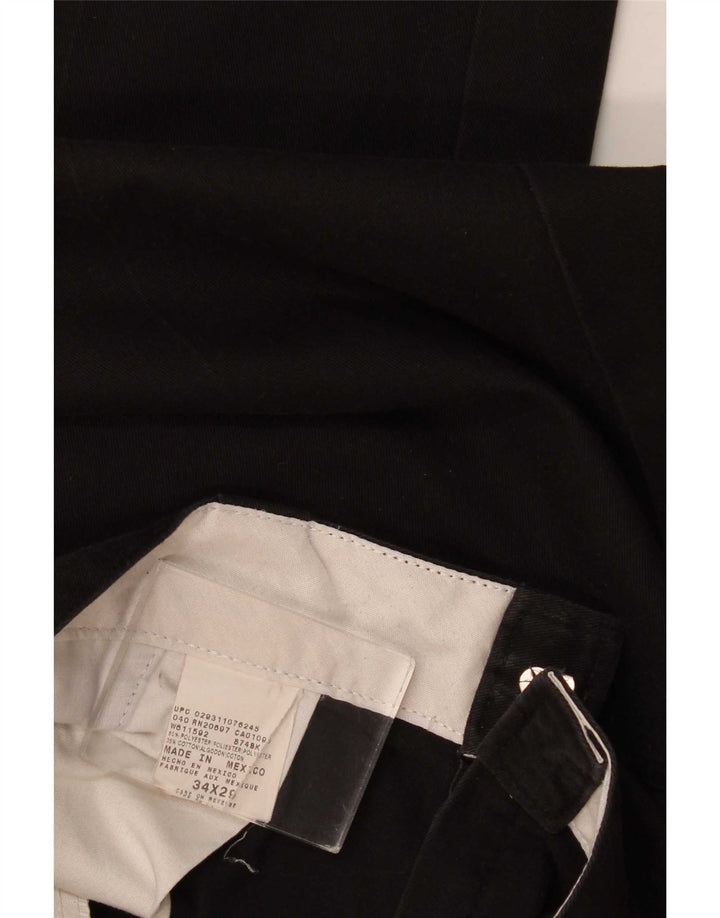 Ανδρικό ίσιο παντελόνι Chino Dickies W34 L29 Μαύρο πολυεστέρα