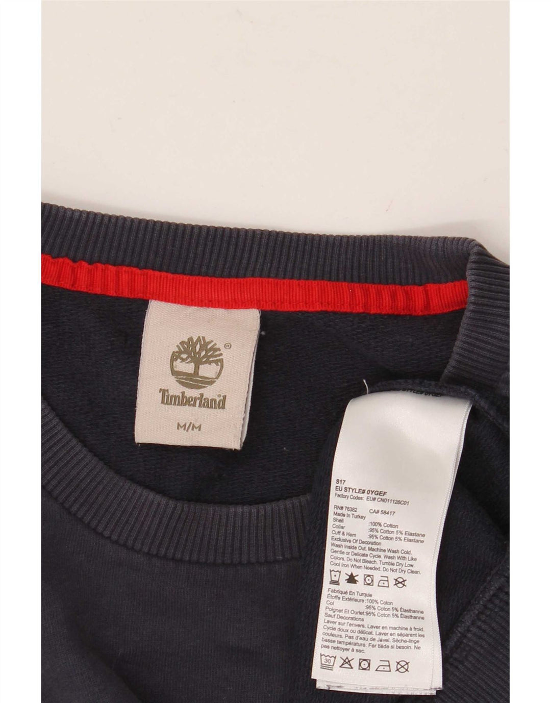 Ανδρικό γραφικό φούτερ Timberland Jumper Medium Navy Blue Cotton