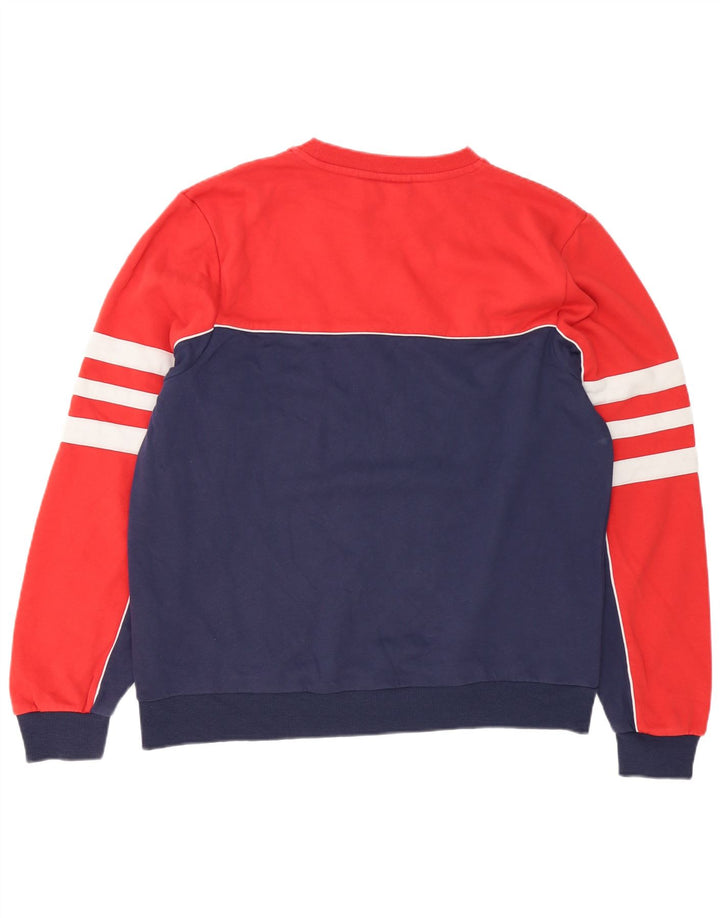 Ανδρικό φούτερ Fila Jumper XL Red Colourblock Βαμβακερό