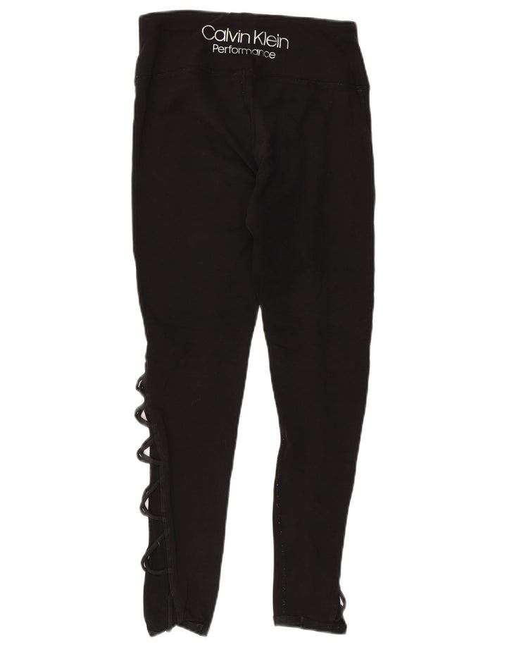 Γυναικεία γραφικά κολάν CALVIN KLEIN UK 10 Small Black Cotton