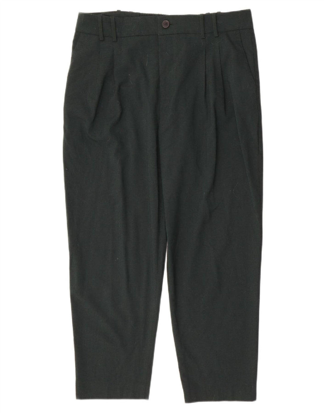 Zara Γυναικείο κομμένο παντελόνι XL W36 L26 Πράσινο Πολυεστέρα