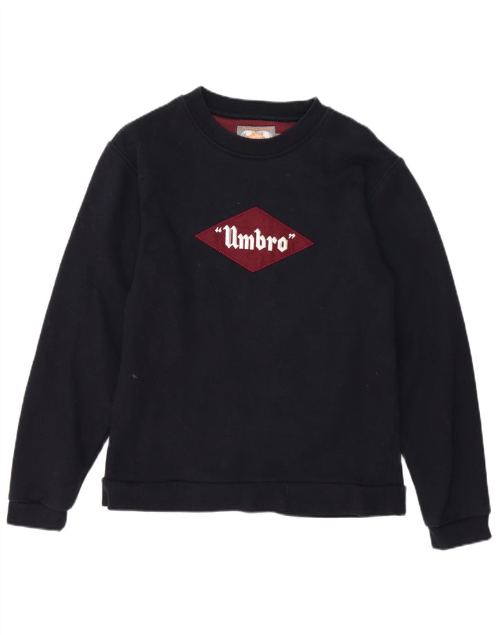 Ανδρικό γραφικό φούτερ UMBRO Jumper Μικρό μαύρο βαμβακερό