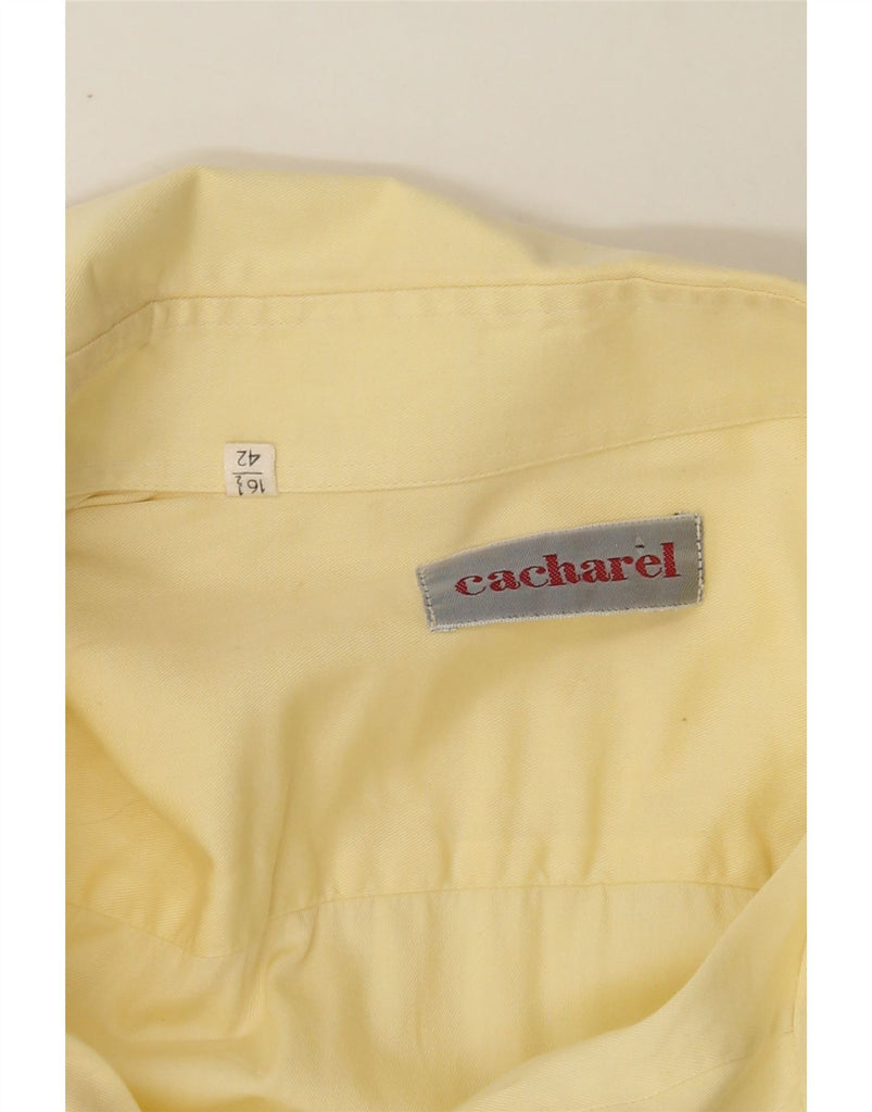 CACHAREL Mens Shirt Size 16 1/2 42 Large Yellow Vintage Cacharel and Second-Hand Cacharel from Messina Hembry 
