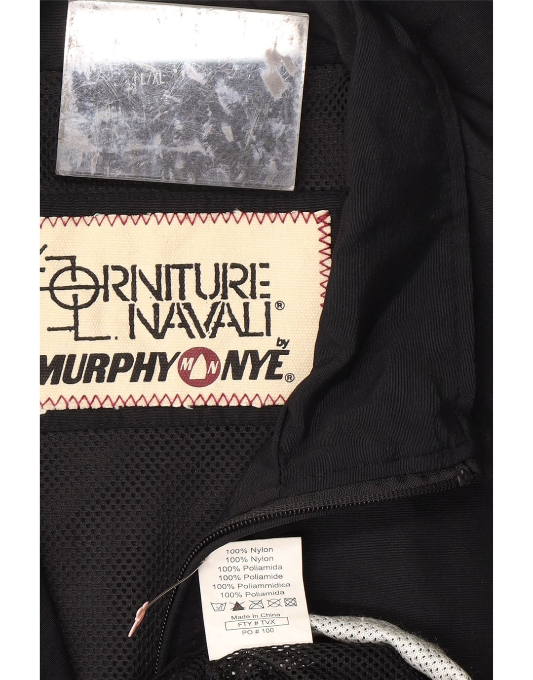 MURPHY & NYE Ανδρική φόρμα φόρμας με γραφικές φόρμες Top Jacket Large Black Colourblock